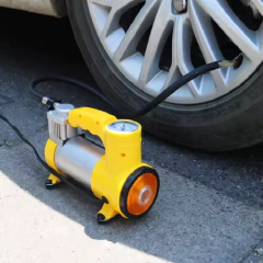 Compressor Bomba de ar para Carro 12v 150w 100PSI Com Lanterna Moto, Carro e Bike - Loja Balancer