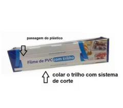 Filme de PVC 28cm x 300m com Trilho Cortante - loja online