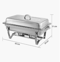 Rechaud 3 Cubas de 1/3 60mm 9L Self-Service - Loja Balancer