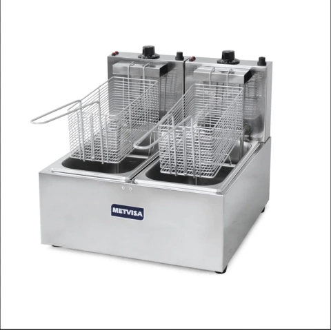 Fritadeira elétrica metvisa 3L dupla 220v 5000w