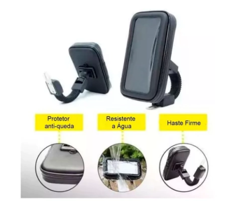 Suporte Articulado Celular Moto Prova D'água