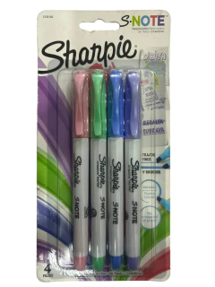 RESALTADOR SHAR´PIE NOTE x4- Cod: 8662