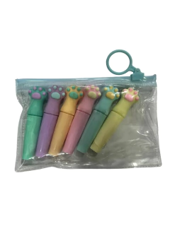 SET RESALTADOR HUELLA x6- Cod:8672