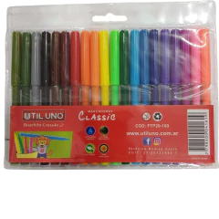 MARCADORES CLASSIC X20 UTIL UNO - Cod: 1619 - comprar online
