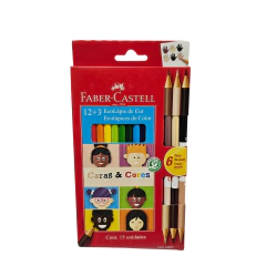 LAPIZ FABER COLOR X12 +3 - COD: 6227 - comprar online