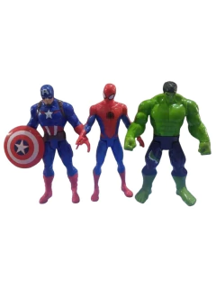 MUÑECOS MARVEL- SPIDER MAN - CAPITAN AMERICA - HULK - COD: 3569 - comprar online