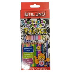 LAPICES COLOR PASTEL UTIL UNO - Cod: 9750