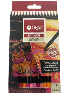 LAPIZ FILGO BLACK & WHITE- Cod: 5826