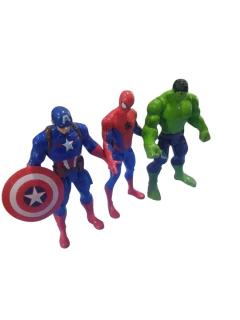 MUÑECOS MARVEL- SPIDER MAN - CAPITAN AMERICA - HULK - COD: 3569 en internet