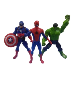 MUÑECOS MARVEL- SPIDER MAN - CAPITAN AMERICA - HULK - COD: 3569
