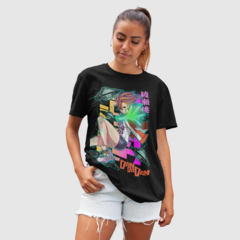 Camiseta Dan Da Dan Green Dragon na internet