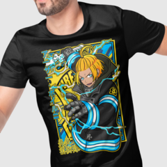 Camiseta Fire Force Arthur Boyle Anime Green Dragon