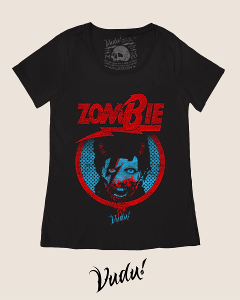 camiseta david bowie, camiseta bowie, zombie, bowie, ziggy, stardust, zumbi