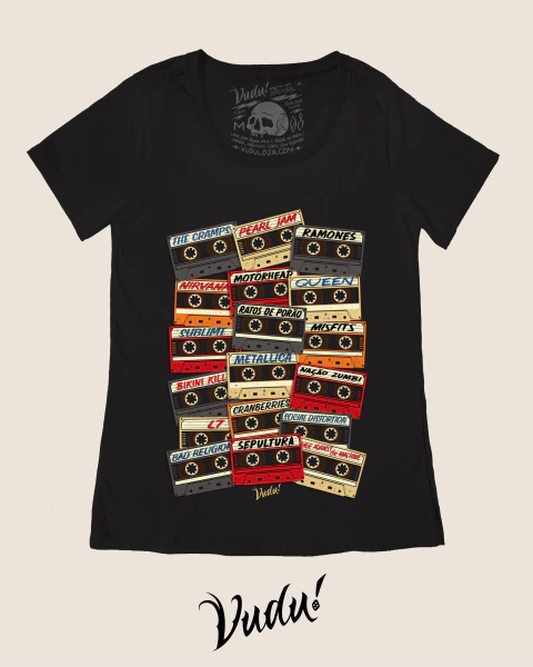 blusinha fita k7, fita k7, walkman, anos 90, anos 80, retro