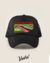 Black trucker hat featuring a bold graphic with the text "GO FAST OR GO TO HELL" and a stylized shark design.
