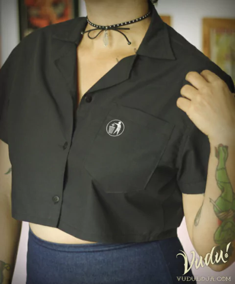 Blusa Cropped - Nazi Garbage