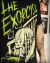 Ilustração da icônica cena de O Exorcista com Regan MacNeil descendo as escadas de costas em pose aracnídea, vomitando um jato verde, com o título “The Exorcist” em letras de terror estilo vintage.