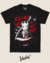 Black Wednesday Addams t-shirt with poison bottle & 'Killing You in My Mind' text. Creepy goth vibes!