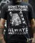 Camiseta Sometimes Antisocial Always Antifascist on internet