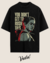Camisa oversized preta com estampa de Abby de The Last of Us, exibindo a frase "YOU DON'T GET TO RUSH THIS".