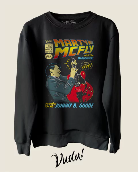 Blusa de Moletom Marty McFly Johnny B. Goode