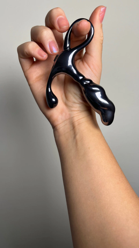 Estimulador de Próstata em Metal Cromado