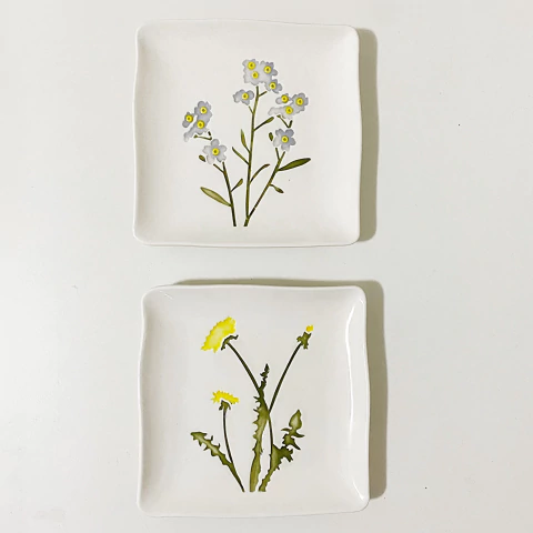 Dupla Pratinhos Flor