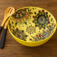 Tigela Redonda Encanto Amarela - comprar online