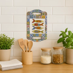 Mini Tábua Cerâmica Sardinhas Deco na internet