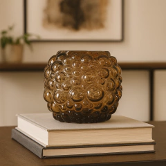 Vaso Bubble Âmbar