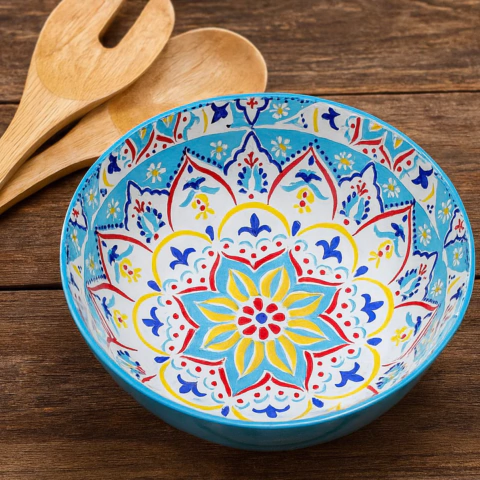 Tigela Redonda Encanto Azul Clara - comprar online