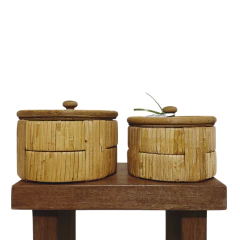 Caixas Rattan - Casa Pequiá 