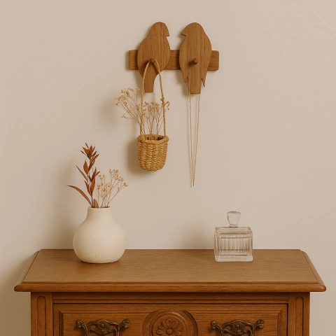 Cabideiro Pássaro Duplo