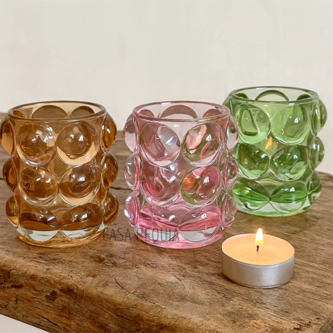 Porta Velas Bubble (unitário)