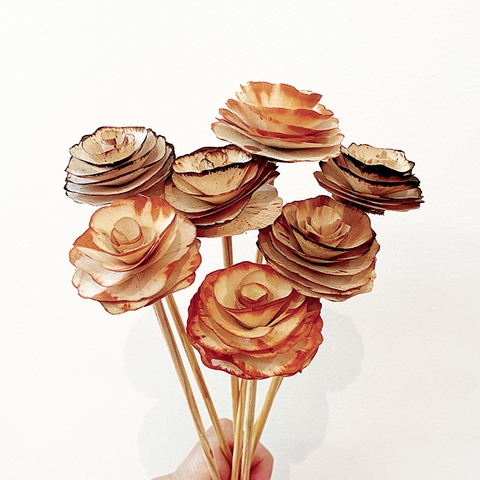 2 Varetas flor tons terrosos - comprar online