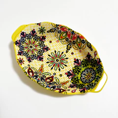 Travessa Oval Encanto Amarela na internet