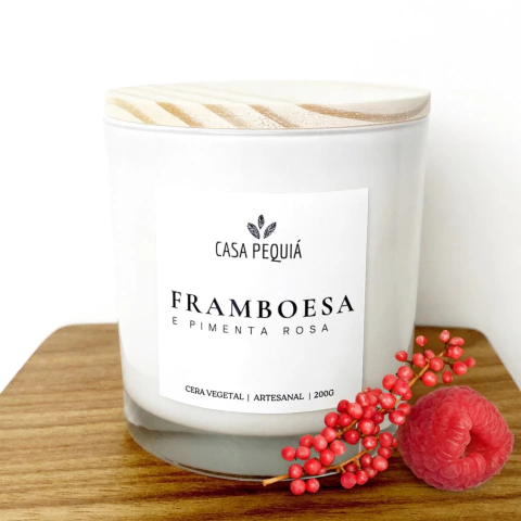 Vela Framboesa e Pimenta Rosa - comprar online