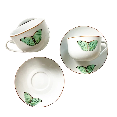 Jogo 6 “Chá” Borboleta - comprar online