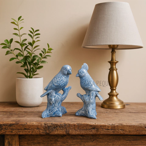 Dupla Pássaros Azul