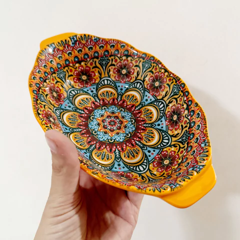 Tigela Oval Encanto Laranja - comprar online