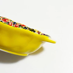 Travessa Oval Encanto Amarela - Casa Pequiá 