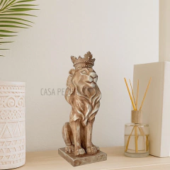 Escultura Leão Marrom - comprar online