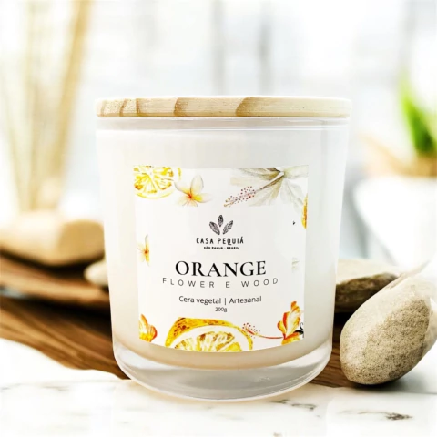 Vela Orange Flower - comprar online