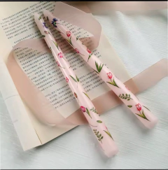 Dupla 2 Velas Estampa Flor na internet