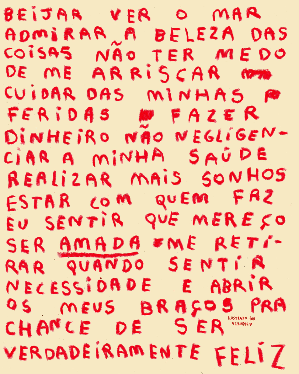 beijar ver o mar