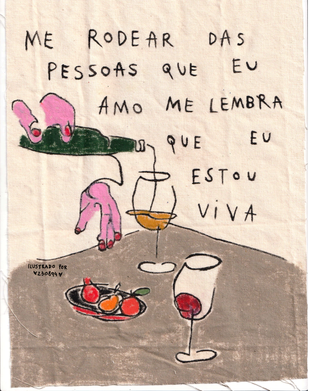 me rodear das pessoas que eu amo