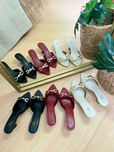 Tamanco Ayla salto 7 cm (Indicamos uma numeração a mais) - comprar online