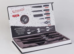Set de cuchillos de Cocina Acero Inoxidable y carbono x 6 piezas