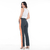 CALÇA FEMININA ALFAIATARIA COM RECORTES AZUL CLARO - loja online