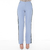 CALÇA FEMININA ALFAIATARIA COM RECORTES AZUL CLARO na internet